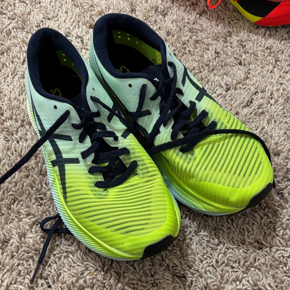 Asics Neon Yellow Athletic Shoes